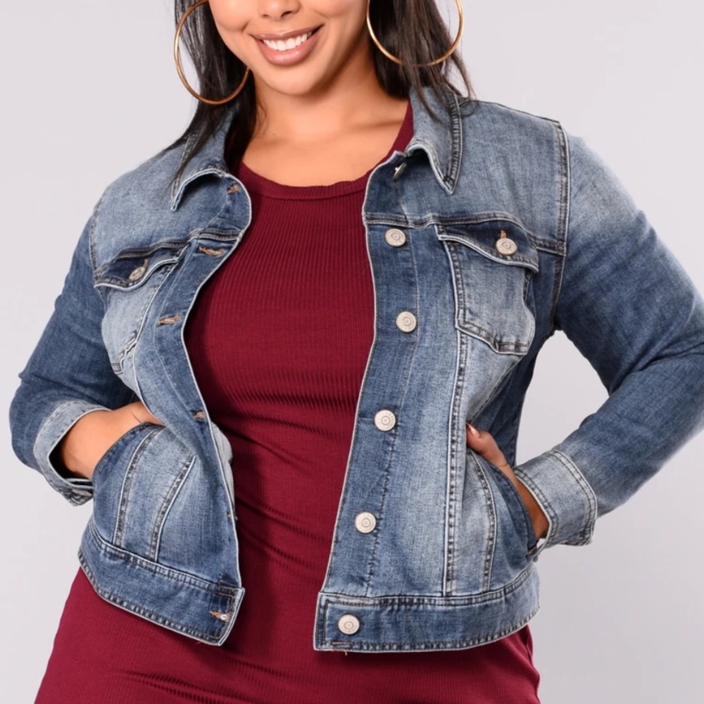 Medium Wash Denim Jean Jacket